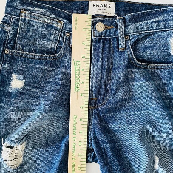 Frame Denim High Rise Distressed Tamarack Jeans Size 24 Inseam 31 - Picture 8 of 9